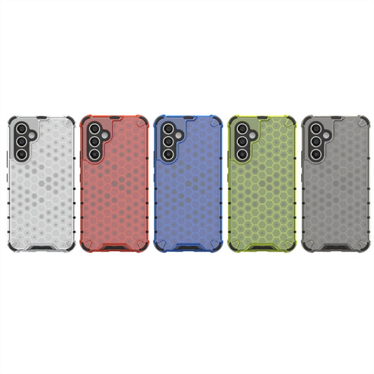 For Samsung Galaxy A34 5G Honeycomb Shockproof Phone Case(White) by buy2fix