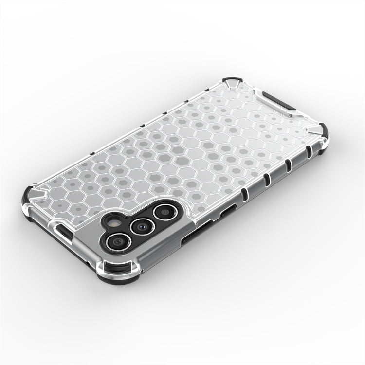 For Samsung Galaxy A34 5G Honeycomb Shockproof Phone Case(White) by buy2fix