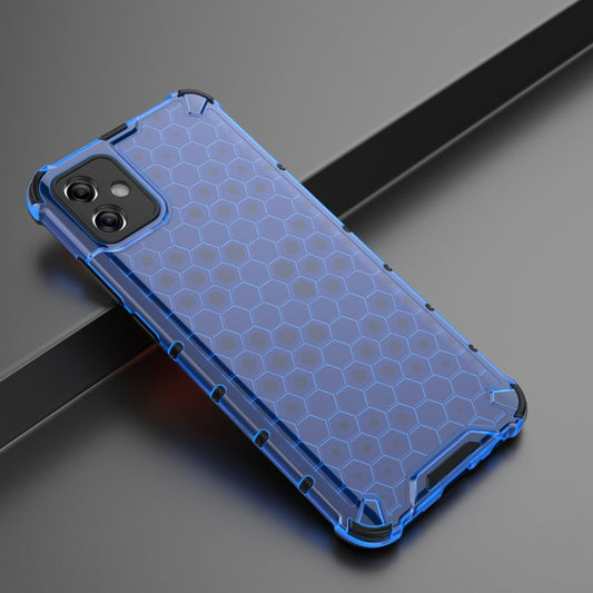 For Samsung Galaxy A04e 5G Honeycomb Shockproof Phone Case(Blue) by buy2fix