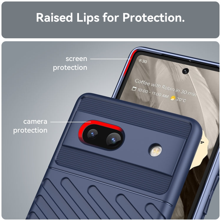 For Google Pixel 7A Thunderbolt Shockproof TPU Phone Case(Blue) by buy2fix