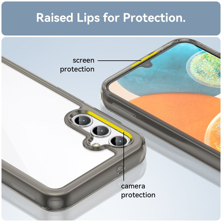 For Samsung Galaxy A14 4G Colorful Series Acrylic + TPU Phone Case(Transparent Grey) by buy2fix