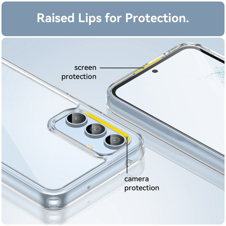 For Samsung Galaxy A54 5G Colorful Series Acrylic + TPU Phone Case(Transparent) by buy2fix