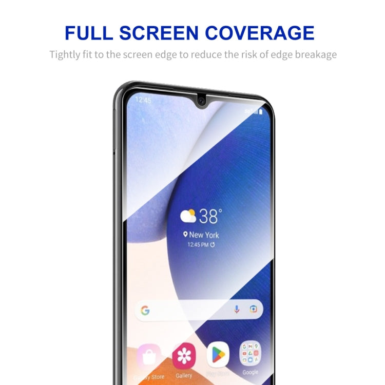 For Samsung Galaxy A14 5G 5pcs ENKAY Hat-Prince Full Glue 0.26mm 9H 2.5D Tempered Glass Full Film by ENKAY