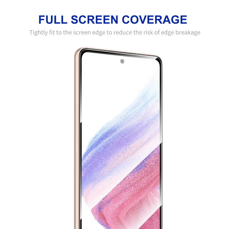 For Samsung Galaxy A54 5G 5pcs ENKAY Hat-Prince Full Glue 0.26mm 9H 2.5D Tempered Glass Full Film by ENKAY