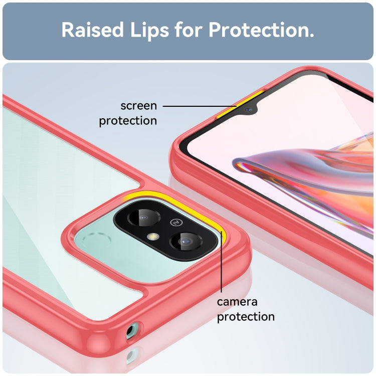 For Xiaomi Redmi 12C Colorful Series Acrylic + TPU Phone Case(Red) by buy2fix