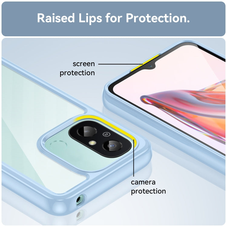 For Xiaomi Redmi 12C Colorful Series Acrylic + TPU Phone Case(Blue) by buy2fix