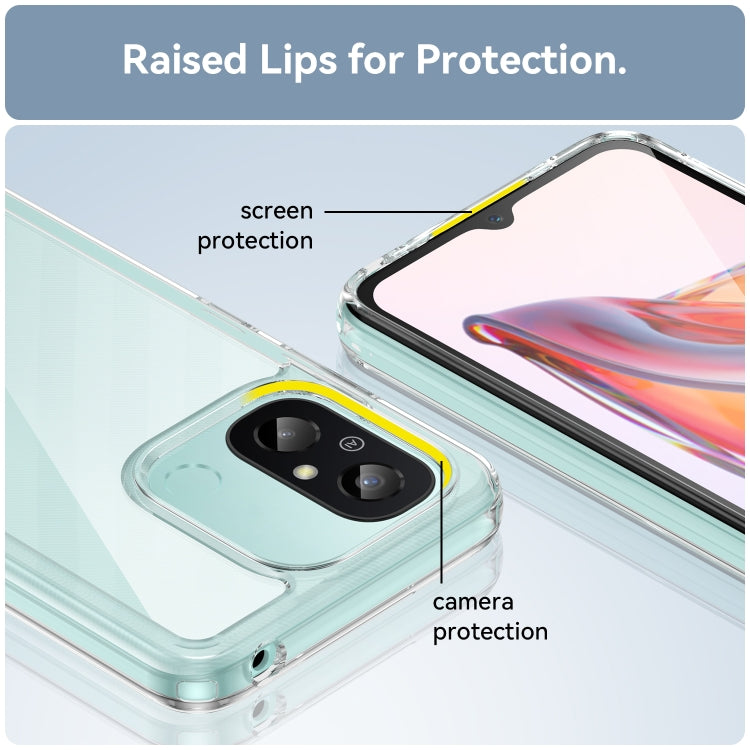 For Xiaomi Redmi 12C Colorful Series Acrylic + TPU Phone Case(Transparent) by buy2fix