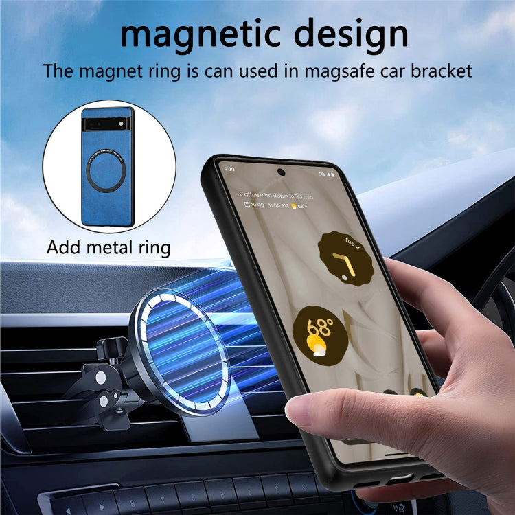 For Google Pixel 6A Solid Color Leather Phone Case(Yellow) by buy2fix