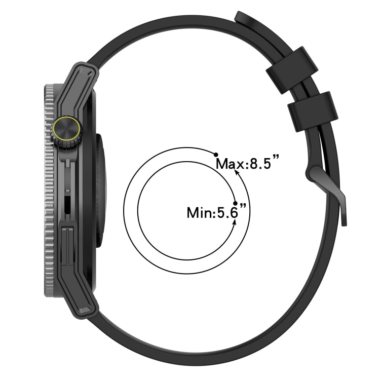 For Samsung Galaxy Watch3 45mm 22mm Vertical Two-Color Silicone Watch Band(Black+Grey) by buy2fix