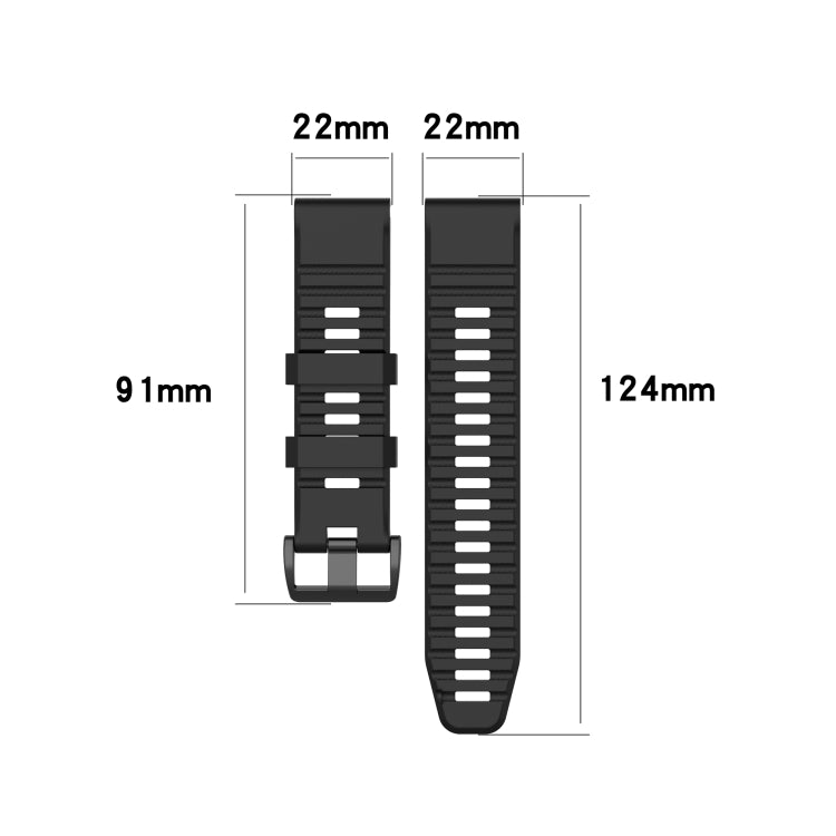 For Amazfit Falcon 22mm Silicone Quick Detachable Sports Watch Band(Grey) by buy2fix