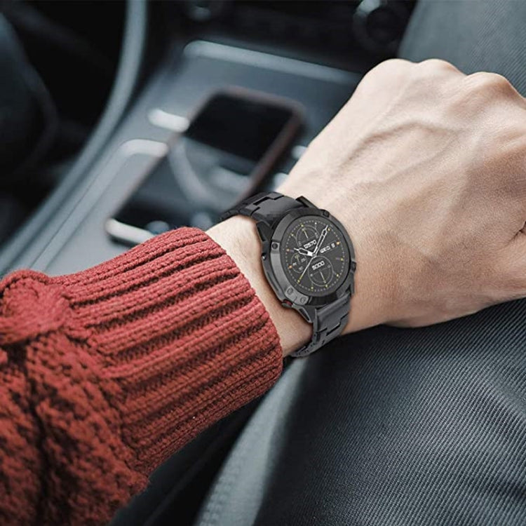 For Amazfit Falcon 22mm Titanium Alloy Watch Band(Grey) by buy2fix