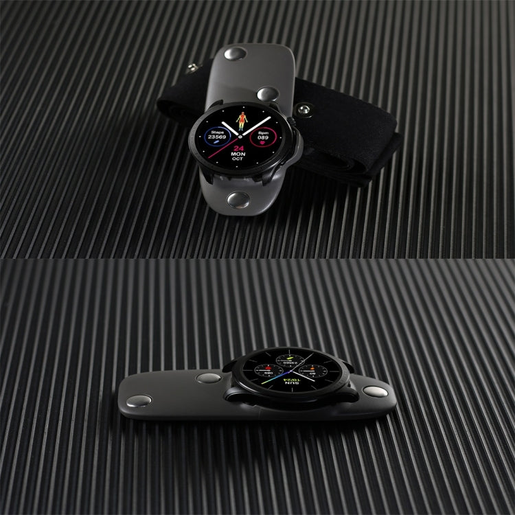 E420 1.39 inch Color Screen Smart Watch,Leather Strap,Support Heart Rate Monitoring / Blood Pressure Monitoring(Black) by buy2fix