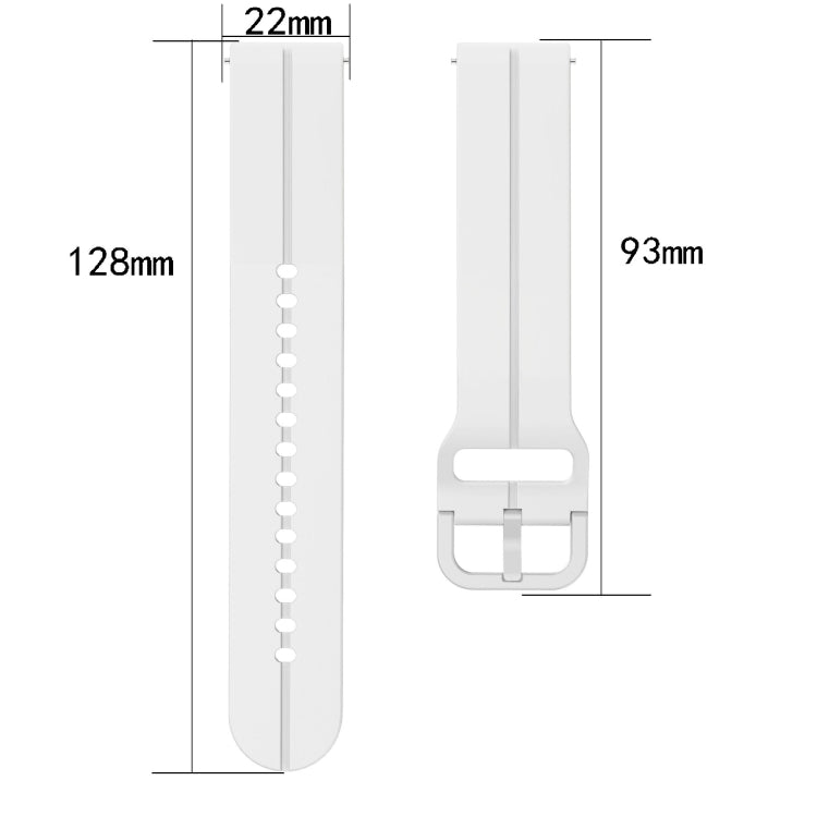 For Xiaomi MI Watch S1 Pro 22mm Loop Silicone Watch Band(Grey) by buy2fix