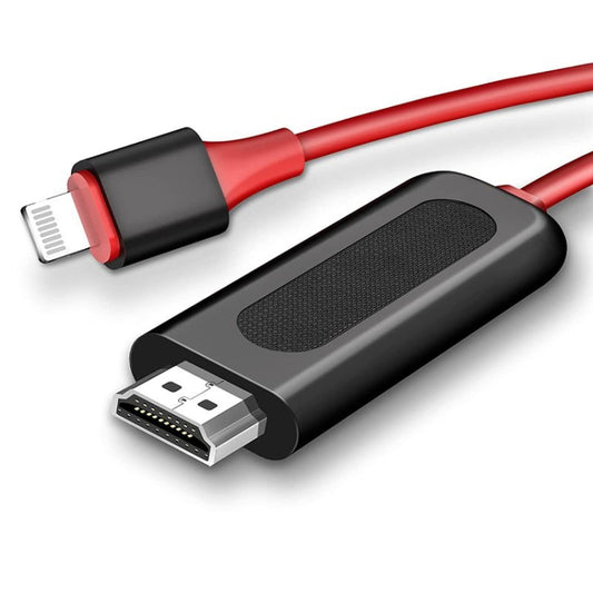 2m 8 Pin to HDMI Adapter Cable Video Sync Screen Converter for iPad iPhone by buy2fix