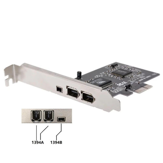 PCI-E 3 Ports 1394a 1394b Firewire Expansion Card 2 x 6 Pin + 1 x 4 Pin for Desktop PC by buy2fix