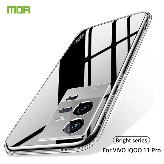 For vivo iQOO 11 Pro MOFI Ming Series Ultra-thin TPU Phone Case(Transparent) by MOFI