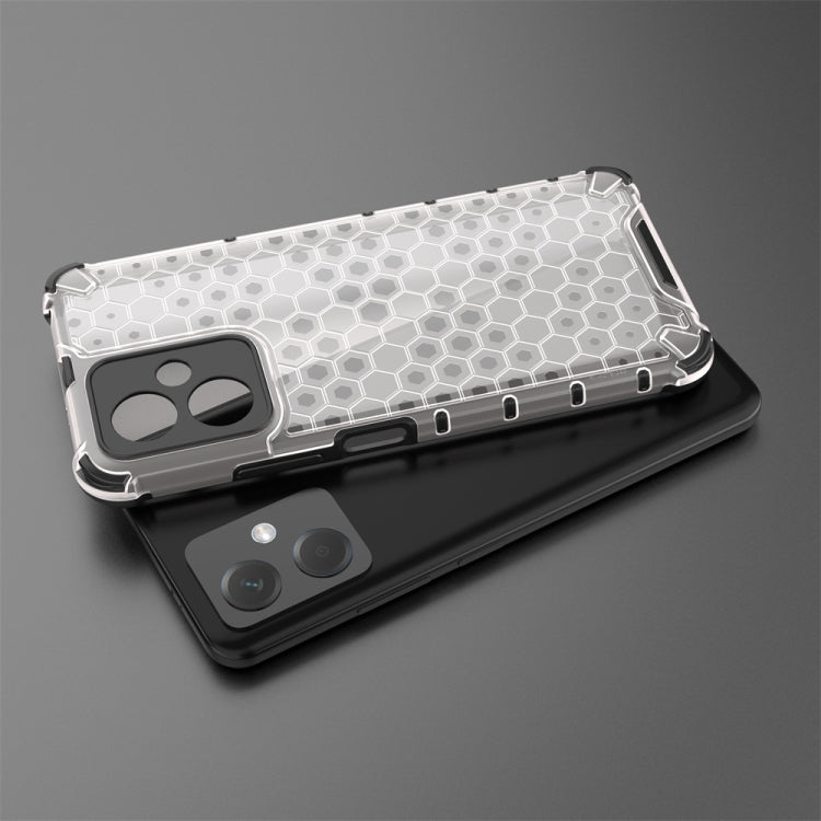 For Xiaomi Redmi Note 12 4G Shockproof Honeycomb Phone Case(Black) by buy2fix