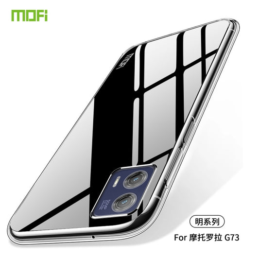 For Motorola Moto G73 MOFI Ming Series Ultra-thin TPU Phone Case(Transparent) by MOFI