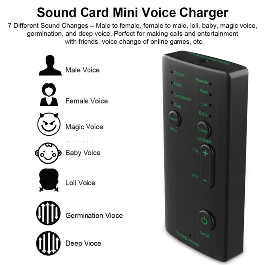 M1 Portable Mini Voice Changing Modulator with Adjustable Voice Functions & Phone Computer & Sound Card & Mic Tool by buy2fix