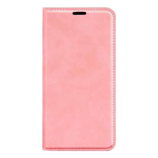 For Samsung Galaxy A54 5G Retro-skin Magnetic Suction Leather Phone Case(Pink) by buy2fix
