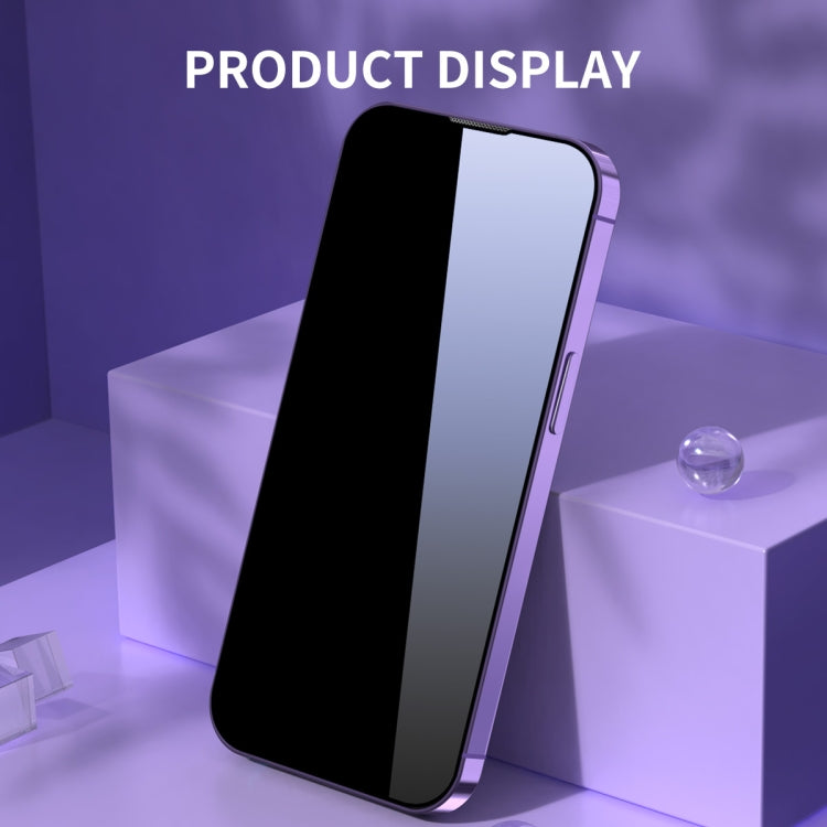 For iPhone 12 Pro Max 2pcs ENKAY Hat-Prince 25 Degree Privacy 8K UHD AGC Tempered Glass Film by ENKAY