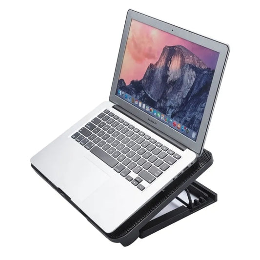 N99F1 Slim Silent Fan Laptop Desktop Cooling Pad with Adjustable Stand by buy2fix