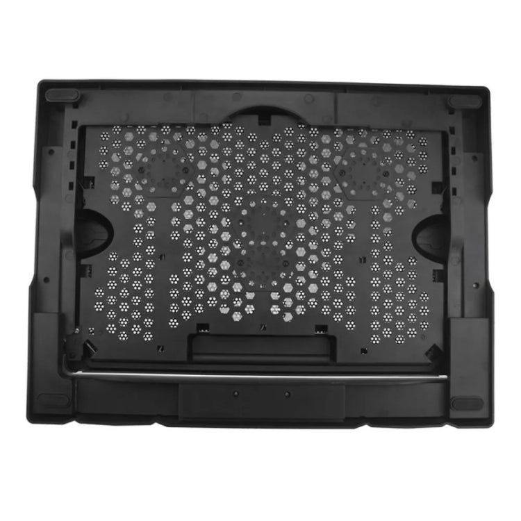 S300 3 Fan Adjustable Wind Speed Desktop Laptop Cooling Pad with Holder(Blue) by buy2fix