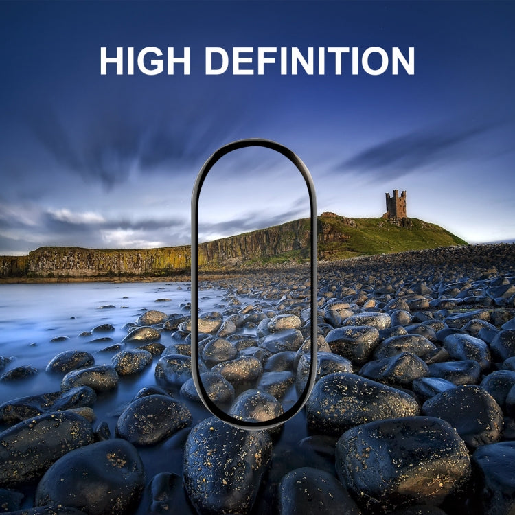 5pcs For Xiaomi Band 8 ENKAY Hat-Prince 3D Full Coverage Soft PC Edge + PMMA HD Screen Protector Film by ENKAY