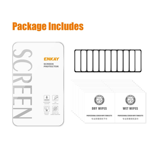 10pcs For Huawei Band 8 / 9 ENKAY Hat-Prince 3D Full Coverage Soft PC Edge + PMMA HD Screen Protector Film by ENKAY