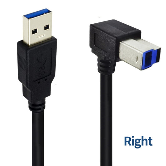 JUNSUNMAY USB 3.0 A Male to USB 3.0 B Male Adapter Cable Cord 1.6ft/0.5M for Docking Station, External Hard Drivers, Scanner, Printer and More(Right) by JUNSUNMAY