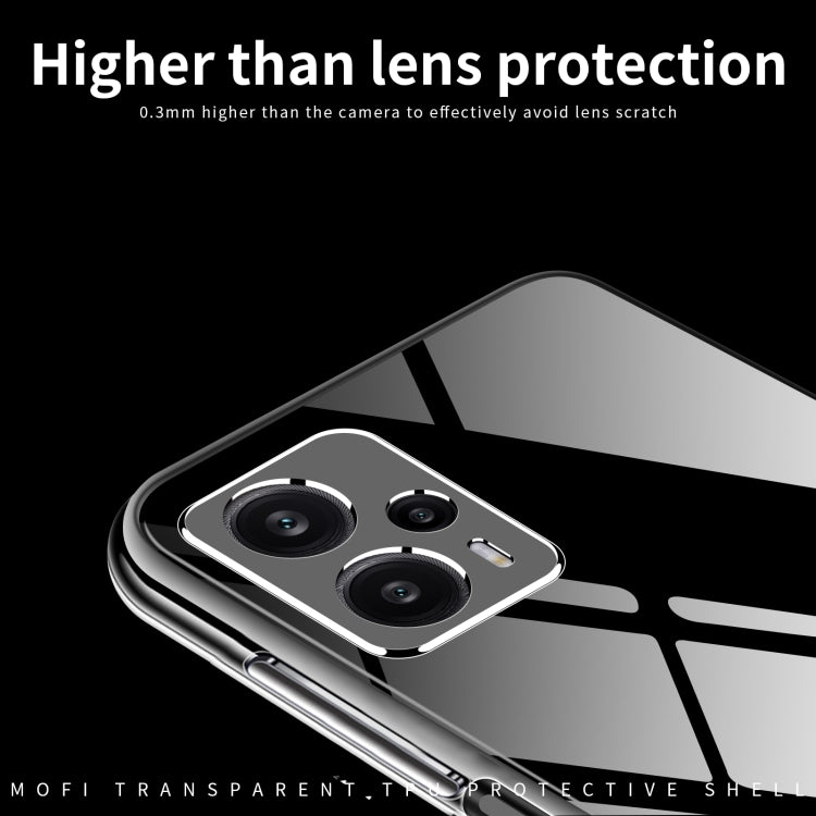 For Xiaomi Redmi Note 12 Turbo MOFI Ming Series Ultra-thin TPU Phone Case(Transparent) by MOFI