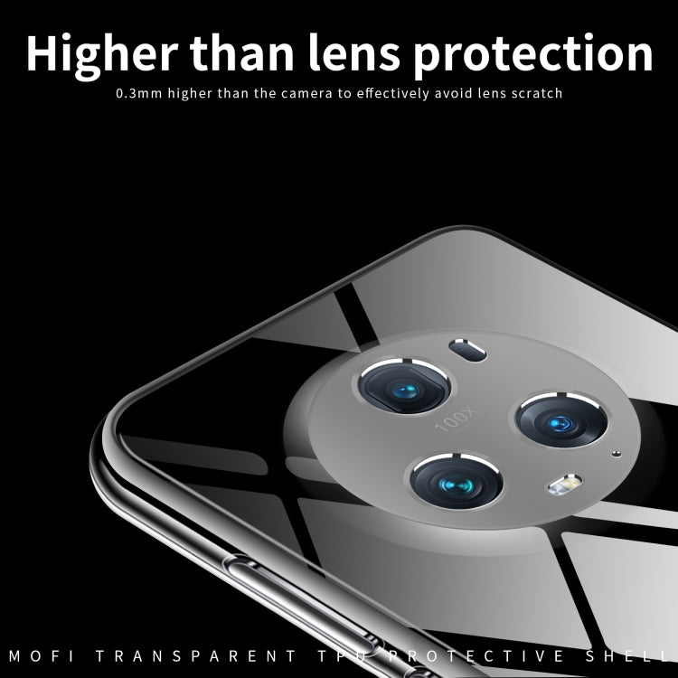 For Honor Magic5 Pro MOFI Ming Series Ultra-thin TPU Phone Case(Transparent) by MOFI