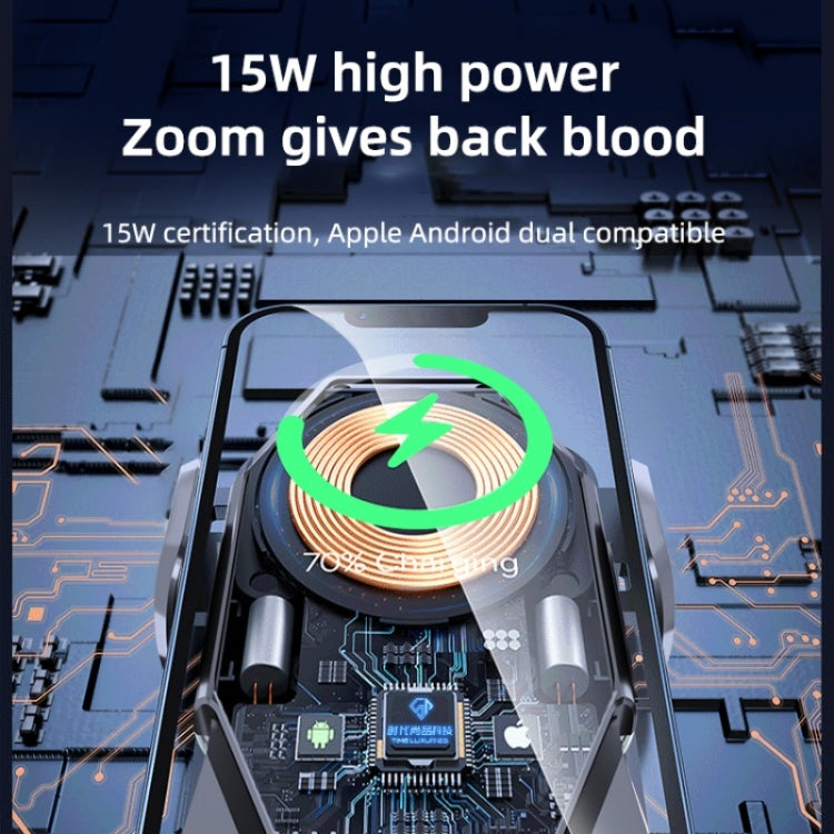 T7 Multipurpose Car Wireless Charger Infrared Automatic Inducction Car Mobile Phone Bracket by buy2fix