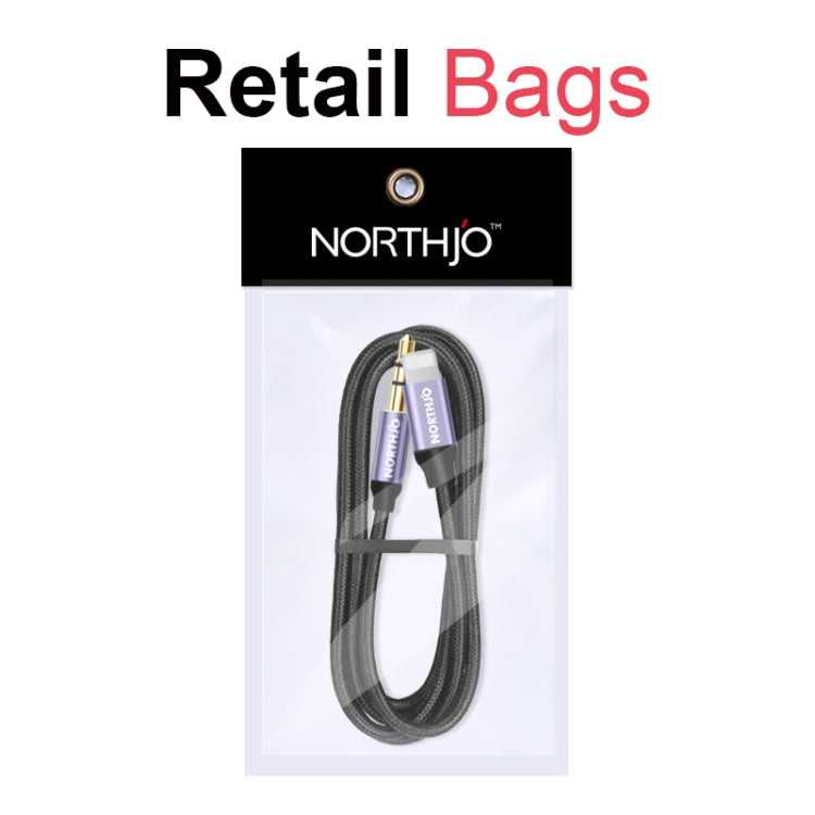 NORTHJO LTM03 8 Pin to 3.5mm Audio AUX Jack Cable, Length:0.5m by NORTHJO