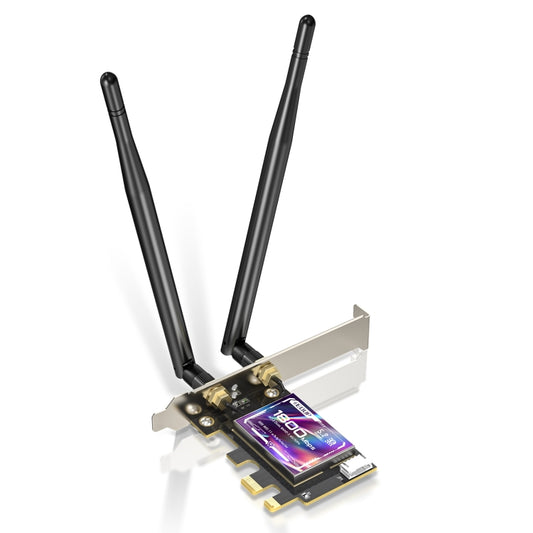 EDUP EP-9658 PCI-E WiFi 6 Card AX1800M Bluetooth 5.2 Adapter for Desktop PC, 2.4GHz/5.8GHz Dual Band Wireless PCI-E Internal Network Card by EDUP