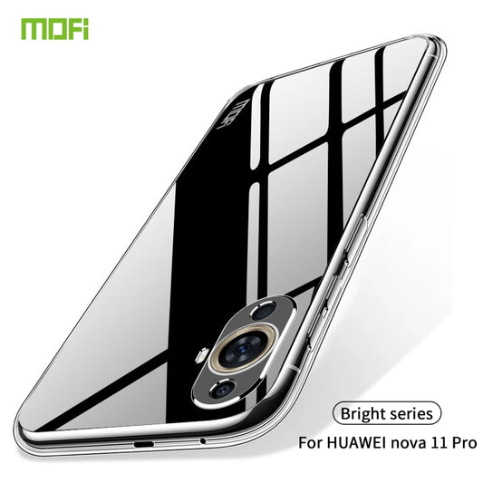 For Huawei nova 11 Pro MOFI Ming Series Transparent Ultra-thin TPU Phone Case by MOFI