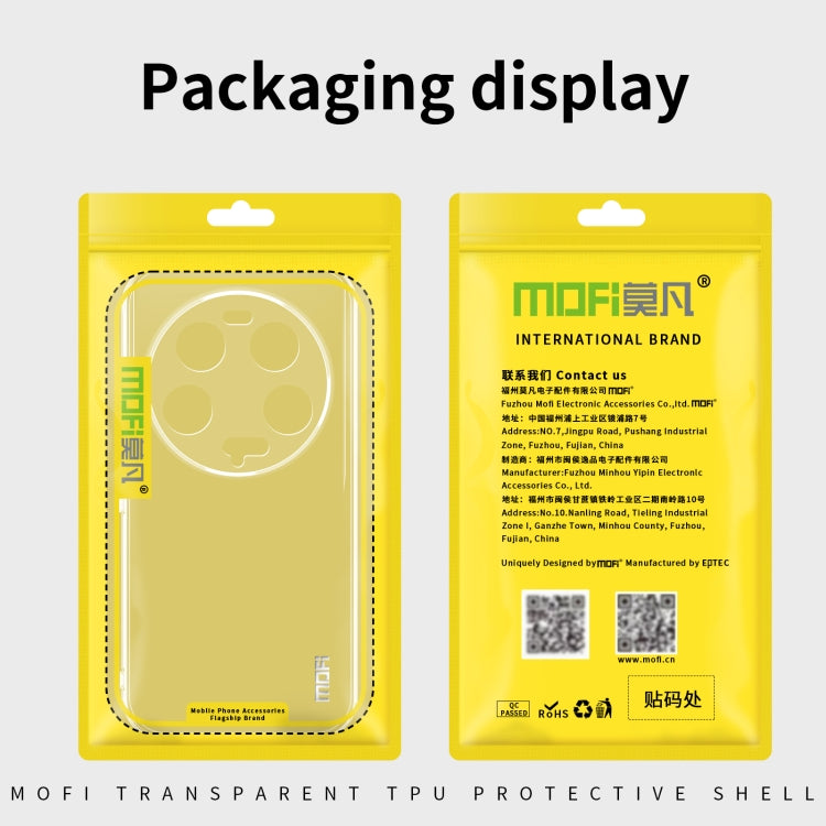 For Xiaomi 13 Ultra MOFI Ming Series Ultra-thin TPU Phone Case(Transparent) by MOFI