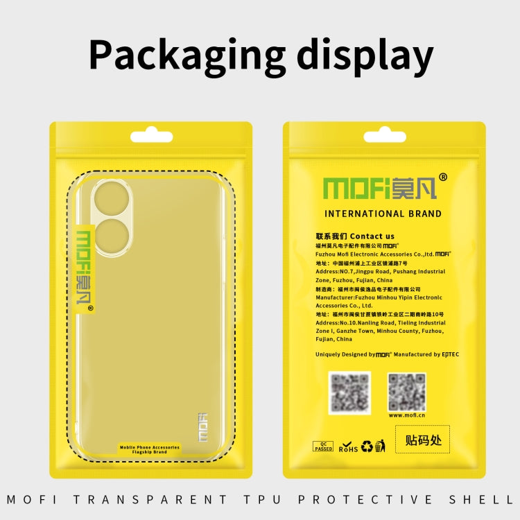 For OPPO A1 5G MOFI Ming Series Ultra-thin TPU Phone Case(Transparent) by MOFI