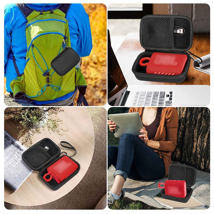 For JBL GO3 Speaker Outdoor Travel EVA Hard Shell Protective Bag Portable Storage Box by buy2fix