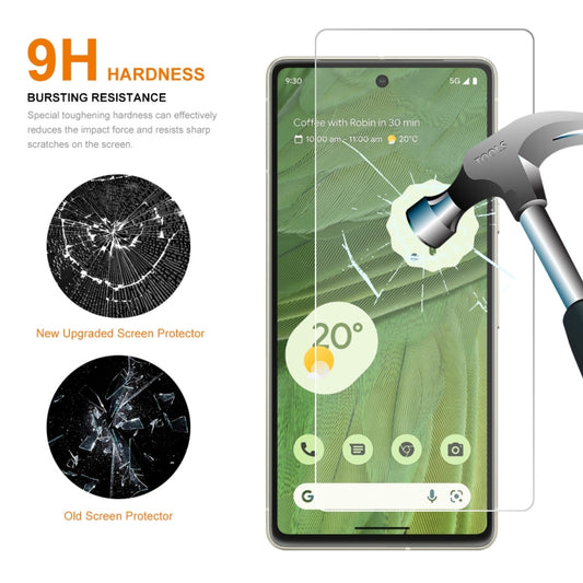 1pc For Google Pixel 7A ENKAY 0.26mm 9H 2.5D High Aluminum-silicon Tempered Glass Film by ENKAY