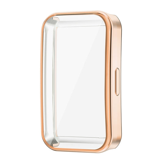 For Huawei Band 10 / 9 / 8 ENKAY Hat-Prince Full Coverage Electroplated Soft TPU Case with Screen Protection(Golden) by ENKAY