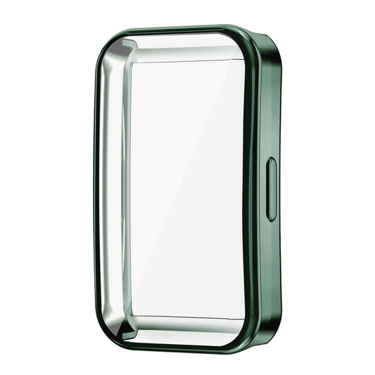 For Huawei Band 10 / 9 / 8 ENKAY Hat-Prince Full Coverage Electroplated Soft TPU Case with Screen Protection(Dark Green) by ENKAY