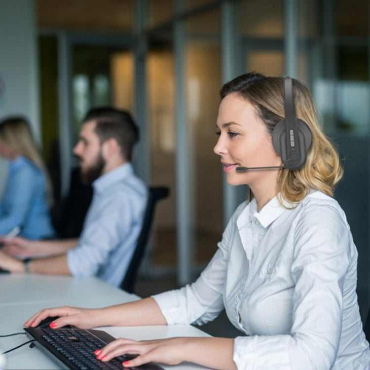 OY632 For Call Center Office Telephone Noise Cancelling Mic HiFi Stereo Earphone by buy2fix