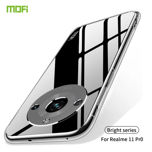 For Realme 11 Pro/ 11 Pro+ MOFI Ming Series Ultra-thin TPU Phone Case(Transparent) by MOFI