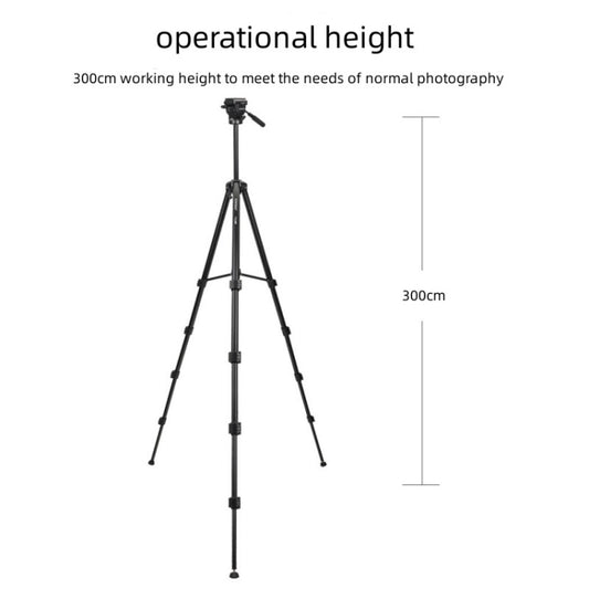 Yunteng VCT-3000 Professional Aluminum Tripod Camera Stand with Pan Head by YUNTENG