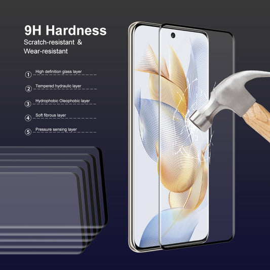 For Honor 90 ENKAY Hat-Prince 3D Curved Full Glue High Sense Tempered Glass Film by ENKAY