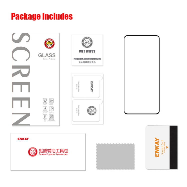 For Honor 90 ENKAY Hat-Prince 3D Curved Full Glue High Sense Tempered Glass Film by ENKAY