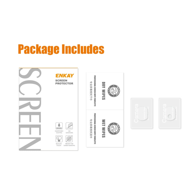 For Honor 90 Pro ENKAY Hat-Prince 9H Rear Camera Lens Tempered Glass Film by ENKAY