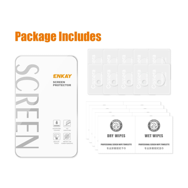 For Honor 90 5Sets ENKAY Hat-Prince 9H Rear Camera Lens Tempered Glass Film by ENKAY