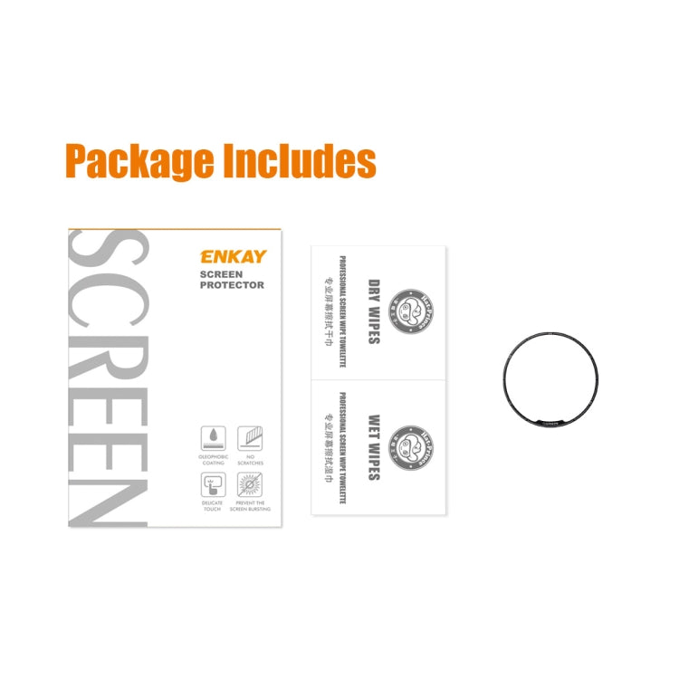 For Garmin Fenix 7X Pro ENKAY 3D Full Coverage Soft PC Edge PMMA HD Screen Protector Film by ENKAY